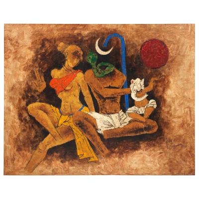 Untitled (Shiva, Parvati & Ganesh)