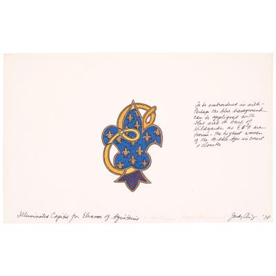 Illuminated Capital for Eleanor of Aquitaine, 1978