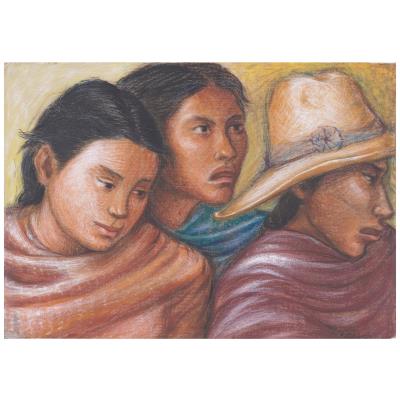 Untitled (Three Women) by Celia Calderon - Auction record, sale price, and art valuation. Compare with similar artists and explore comparable artworks.