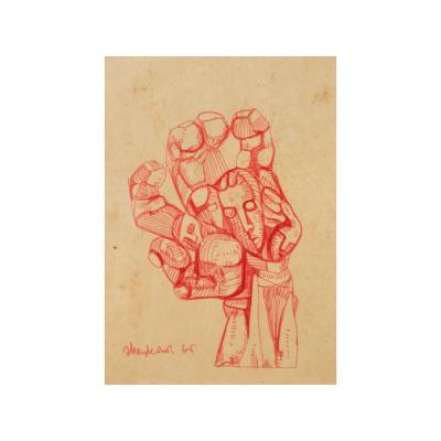 Three works comprising: Female nude, Male nude and Hand