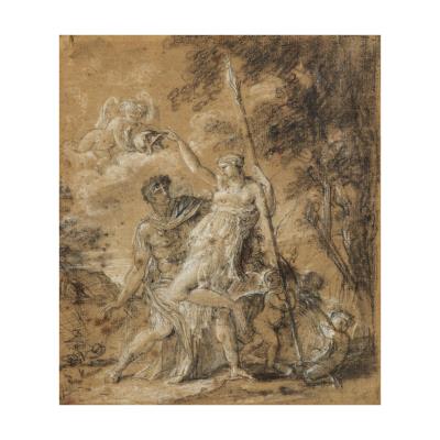 Venus Disarming Mars / Study of a Leg