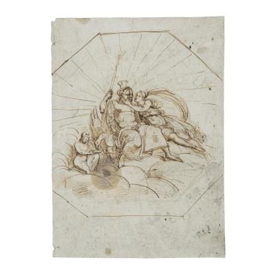 Study for a decoration with Jupiter, Thetis and Ganymede