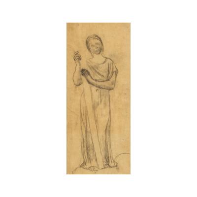 Study for a Theological Virtue Carrying a Cross