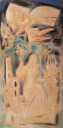 Poetry (Annunciation) by Konstantinos Parthenis - Auction record, sale price, and art valuation. Compare with similar artists and explore comparable artworks.