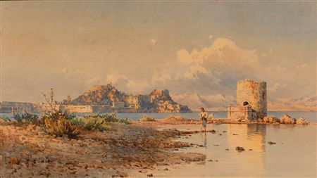 View of the old fortress with the church of St Georges