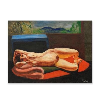 Reclining Nude with a Landscape in the Background toward Saint-Tropez