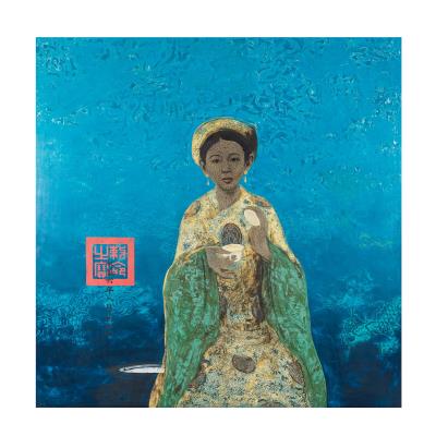 Lady of the Royal Court in Blue