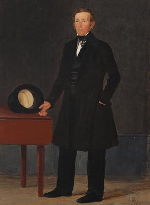 Portrait of a standing man from Amager