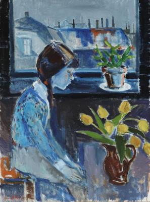 Portrait of a girl at a window by Arne A Hansen - Auction record, sale price, and art valuation. Compare with similar artists and explore comparable artworks.