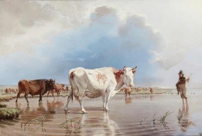 Køerne drives hjem (The cows are led home)