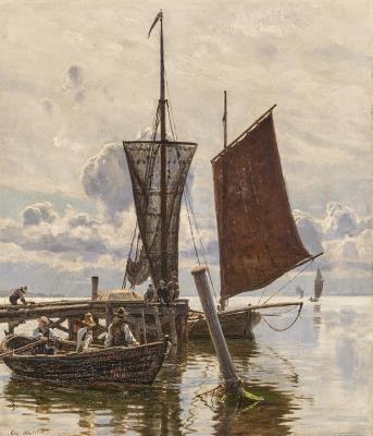 Morning atmosphere at Vordingborg Fjord
