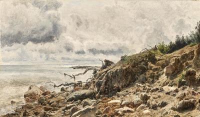 View from Fløjstrup beach. After rain