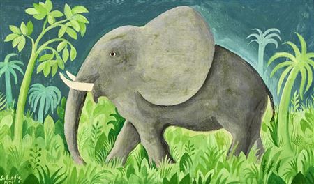 Elephant in the jungle