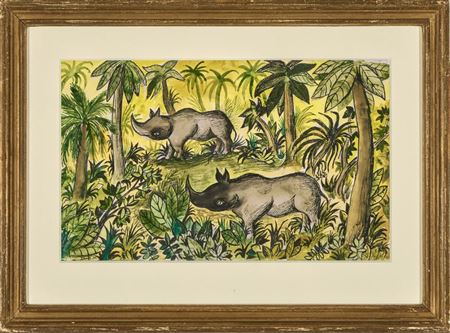 Two rhinos