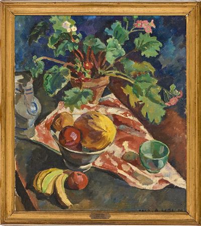 Still life with exotic fruits