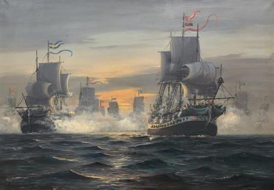 The Battle of Køge Bay in 1677