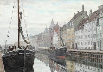 View from Nyhavn, Copenhagen (1943)