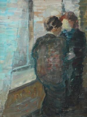 Two women at the window