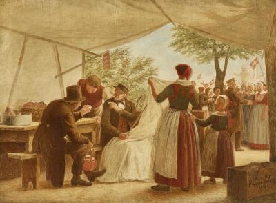 Scene from the Spring Market in Hillerød