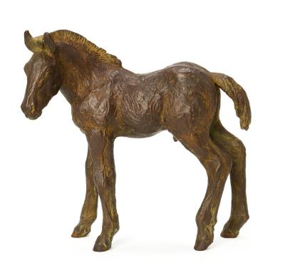 Listening foal by Gudrun Lauesen - Auction record, sale price, and art valuation. Compare with similar artists and explore comparable artworks.