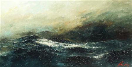 Waves by Axel Lind - Auction record, sale price, and art valuation. Compare with similar artists and explore comparable artworks.