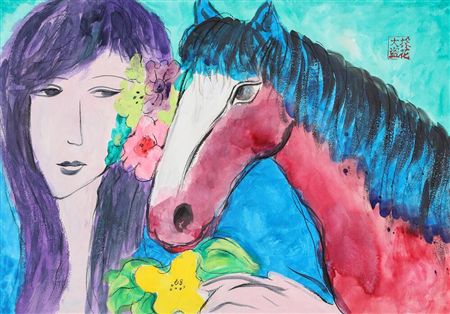 A Woman and a Horse