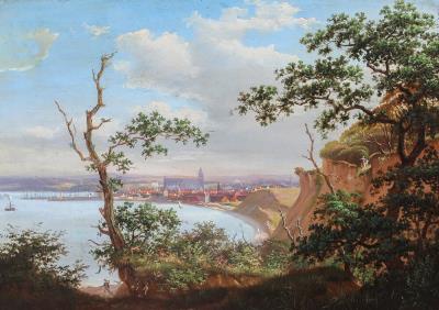 A View over Aarhus Bay with the Cathedral in the Distance