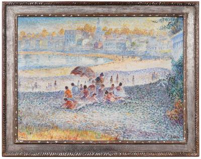 Picnic on the Shore by Max Kuehne - Auction record, sale price, and art valuation. Compare with similar artists and explore comparable artworks.