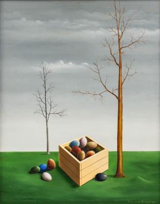 Verborgenheid by Maxime Van De Woestijne - Auction record, sale price, and art valuation. Compare with similar artists and explore comparable artworks.