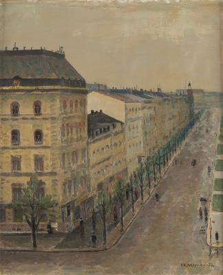 City view by Vaino Kamppuri - Auction record, sale price, and art valuation. Compare with similar artists and explore comparable artworks.