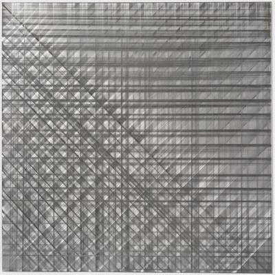 White Lines (steel drawing) rattan texture