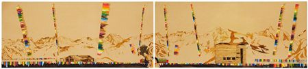 Double Black Diamond Diptych
