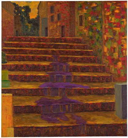Around the stairs