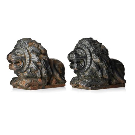 Reclining Lion Water Spouts (2)
