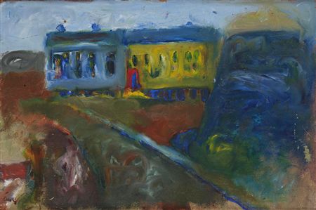 Street, Blue House, Yellow House