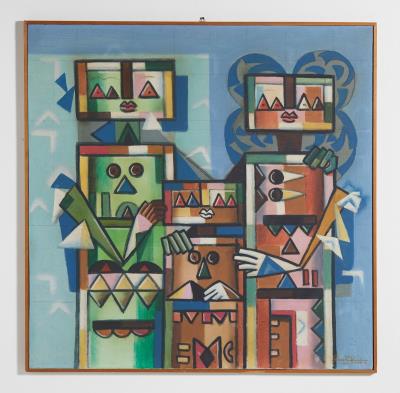 ADOPTED HIM IN VIETNAM by Ibrahim Kodra - Auction record, sale price, and art valuation. Compare with similar artists and explore comparable artworks.