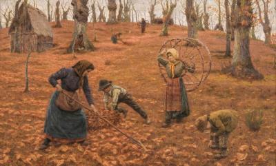 The Harvest of Leaves by Oreste Paltrinieri - Auction record, sale price, and art valuation. Compare with similar artists and explore comparable artworks.