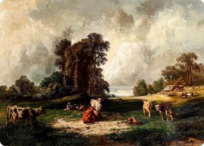 Landscape with herds