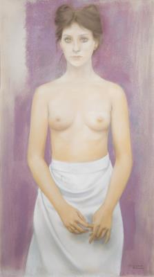 Portrait of a Female Nude Standing by Berenice Devos - Auction record, sale price, and art valuation. Compare with similar artists and explore comparable artworks.