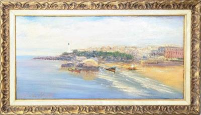 Biarritz, the great beach by Claude Moriset - Auction record, sale price, and art valuation. Compare with similar artists and explore comparable artworks.
