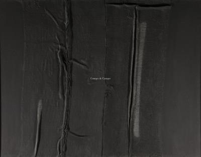 Black Composition (sewn like after my surgery) by Jaak Vanderheyden - Auction record, sale price, and art valuation. Compare with similar artists and explore comparable artworks.