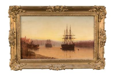 Shipping on the River Tyne at Dawn