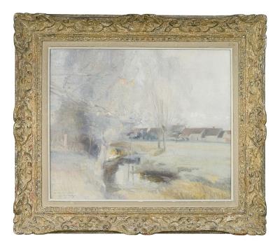River landscape, Clary