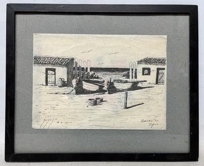 Beach with boats
