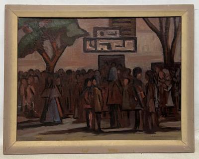 Multitud by César Prieto - Auction record, sale price, and art valuation. Compare with similar artists and explore comparable artworks.