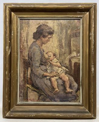 Maternidad by Enzo Domestico Kabregu - Auction record, sale price, and art valuation. Compare with similar artists and explore comparable artworks.