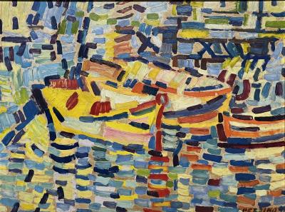 Pointillist Boats