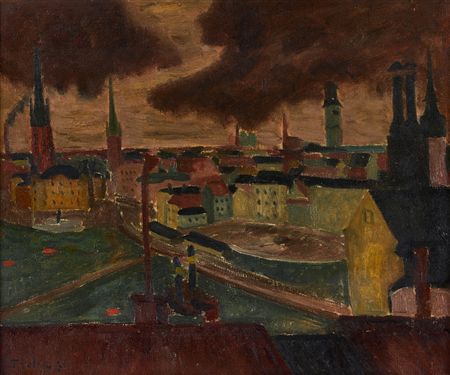 View of Stockholm by Rolf Trolle - Auction record, sale price, and art valuation. Compare with similar artists and explore comparable artworks.