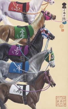 10 Horse, 10 Color by Takashi Tanaka - Auction record, sale price, and art valuation. Compare with similar artists and explore comparable artworks.
