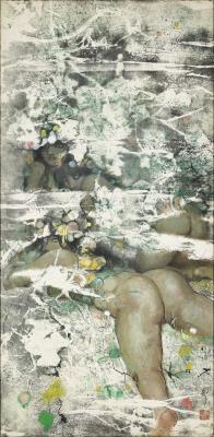 Nude Figures with Blue Eyes